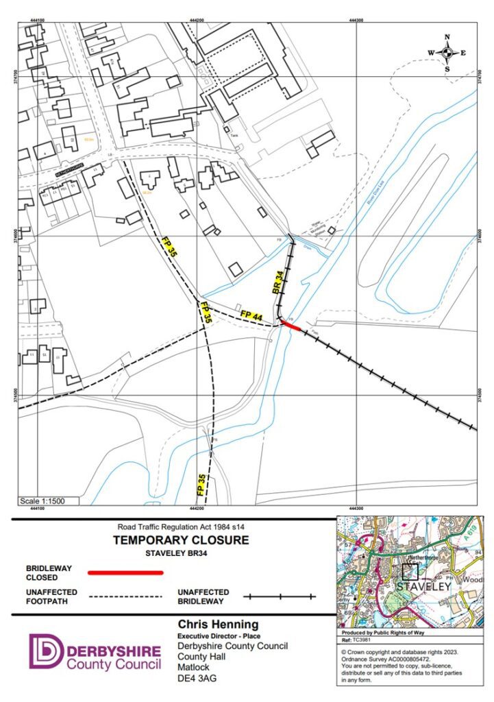 bridleway closure image for BR34