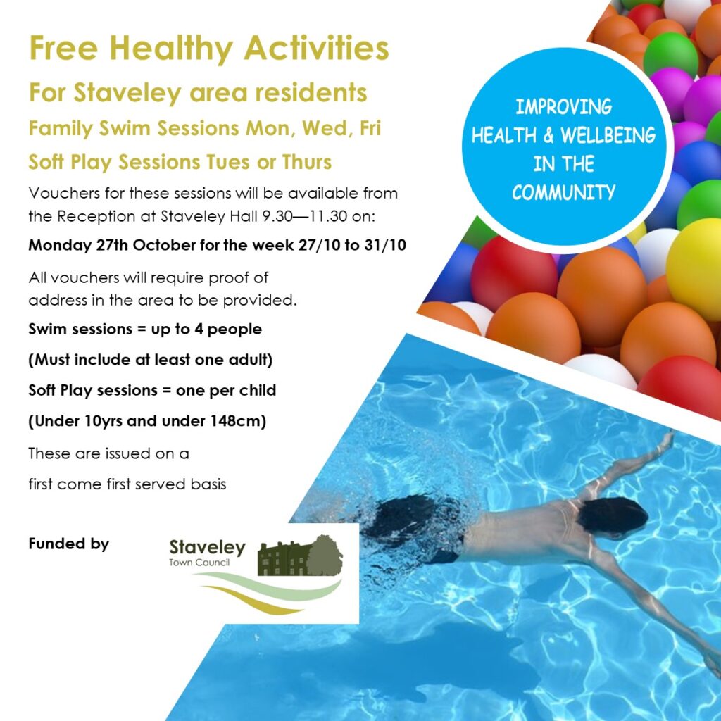 autumn free activities for Staveley Residents