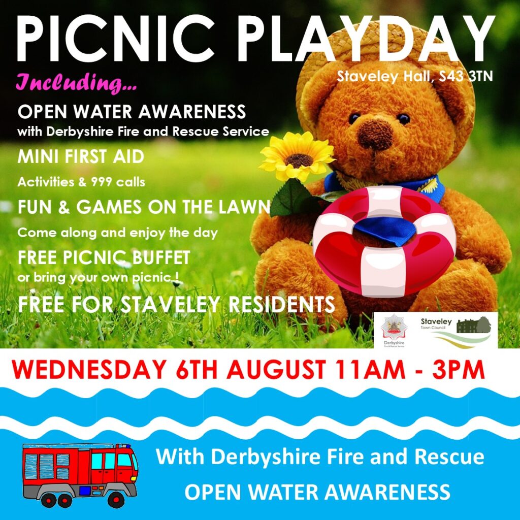 Family play day and picnic advert