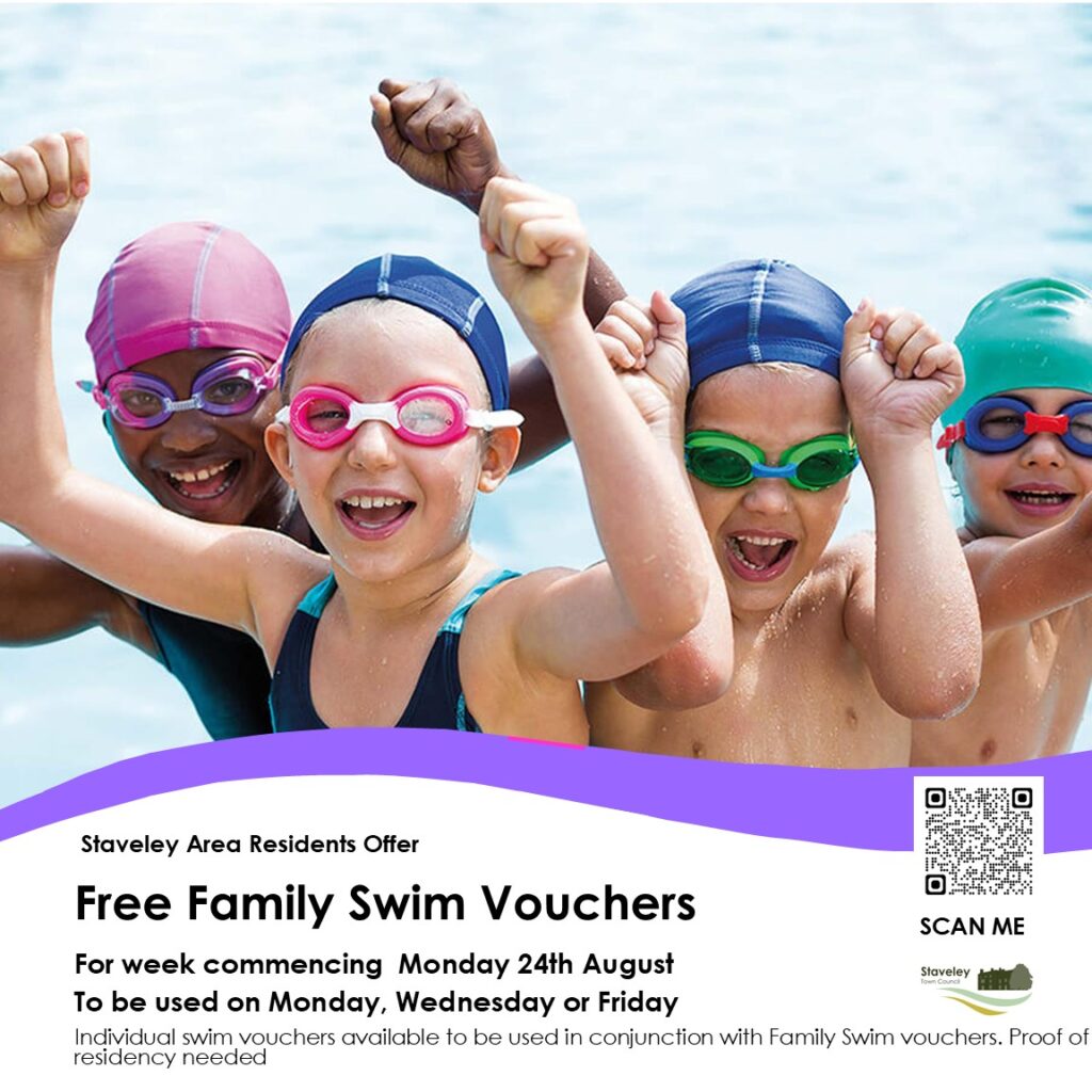 Free Healthy Living Vouchers for staveley area residents - details to follow